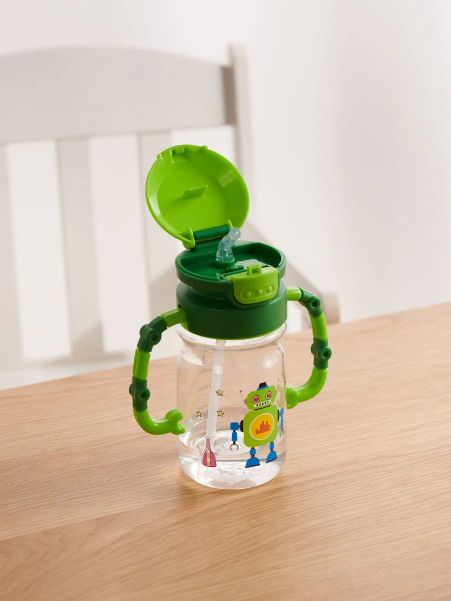 650ml Silicone Straw Cup Water Bottle, Portable School Water Mug, School Kids Water Thermos 650ml Silicone Straw Cup Water Bottle, Portable School Water Mug, School Kids Water Thermos